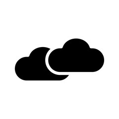 Cloud Glyph Icon pictogram symbol visual illustration