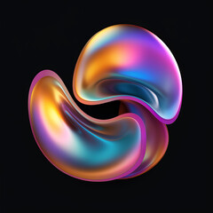 3D Abstract Gradient Shapes
