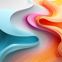 abstract coloful line flow