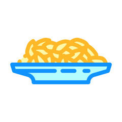 barley grain pile unpeeled color icon vector. barley grain pile unpeeled sign. isolated symbol illustration