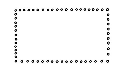 Doodle frames. Rectangle hand drawn borders. Squared ornament frame for sketchbook or bullet journal. Vector collection