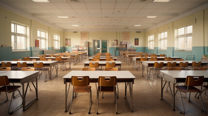 Fototapeta na wymiar Modern classroom in teacher's day concept.
