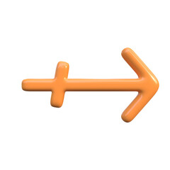 3D Arrow Line Icon
