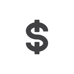 Dollar currency vector icon