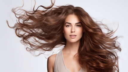 Naklejka premium Hair advertising images 