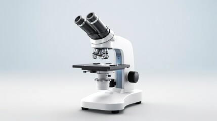 Fototapeta na wymiar Microscope Isolated on the White Background 