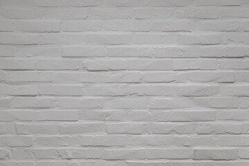 White brick wall background. Modern interior decoration pattern.