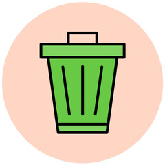 Trash Vector Icon Design Illustration