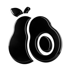 This is a beautifully designed 3D icon with a beautiful metallic texture. 