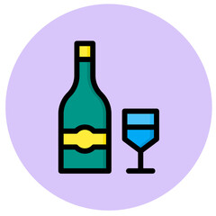 Wine Vector Icon Design Illustration