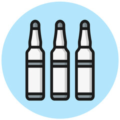 Ampoule Vector Icon Design Illustration