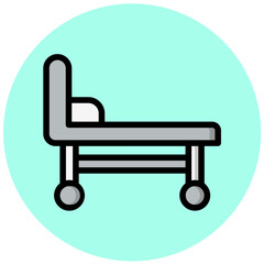 Stretcher Vector Icon Design Illustration