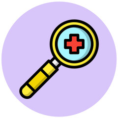 Fototapeta premium Research Vector Icon Design Illustration