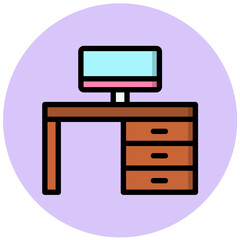 Workspace Vector Icon Design Illustration