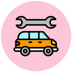 Car service Vector Icon Design Illustration