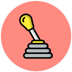 Gear stick Vector Icon Design Illustration