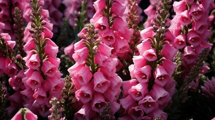 A snapdragon patch, with each bloom resembling tiny dragon mouths.