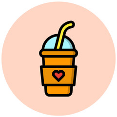 Smoothie Vector Icon Design Illustration