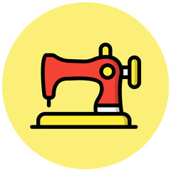 Sewing Machine Vector Icon Design Illustration