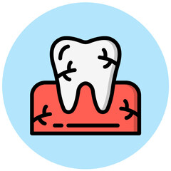 Toothache Vector Icon Design Illustration