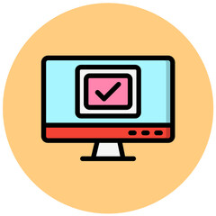 Checkbox Vector Icon Design Illustration