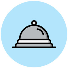 Food Tray Vector Icon Design Illustration