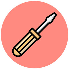 Screwdriver Vector Icon Design Illustration