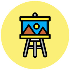 Art Gallery Vector Icon Design Illustration
