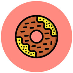 Doughnut Vector Icon Design Illustration