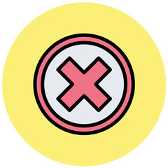 Fototapeta premium Close Vector Icon Design Illustration