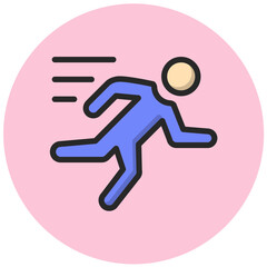 Sport run Vector Icon Design Illustration