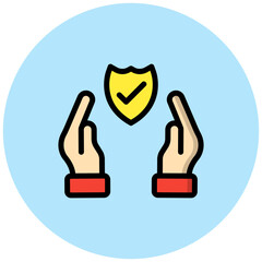 Protection Vector Icon Design Illustration