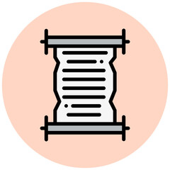 Scroll Vector Icon Design Illustration