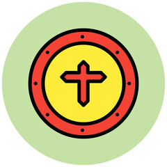 Obraz premium Shield Vector Icon Design Illustration