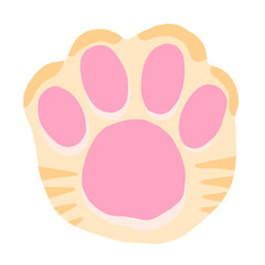 Cat Paw Cartoon illustration Tiger Cat Paw Tabby Cat Paw