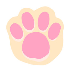 Cat Paw Cartoon illustration Cream Cat Paw
