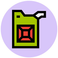 Kerosene Can Vector Icon Design Illustration