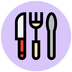 Cutlery Vector Icon Design Illustration