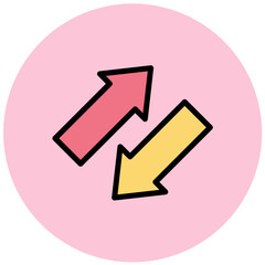 Swap Vector Icon Design Illustration