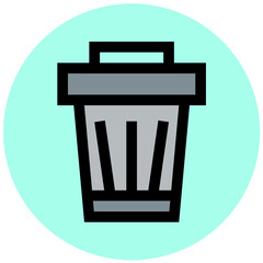 Bin Vector Icon Design Illustration