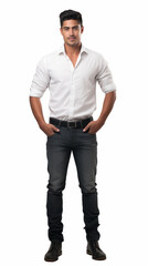 Fototapeta premium isolated portrait in studio 