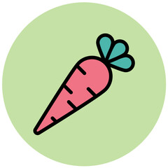 Carrot Vector Icon Design Illustration