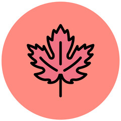 Maple leaf Vector Icon Design Illustration