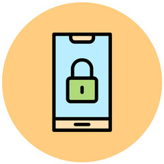 Lock Vector Icon Design Illustration