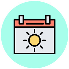 Calendar Vector Icon Design Illustration
