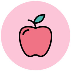 Apple Vector Icon Design Illustration