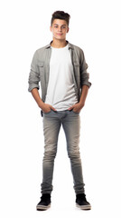 Fototapeta premium isolated portrait in studio 