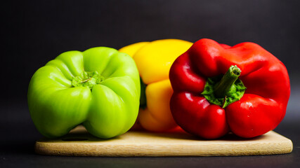 red and yellow peppers