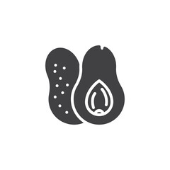 Fototapeta premium Avocado vegetable vector icon