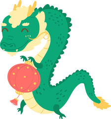 Cute chinese new year dragon